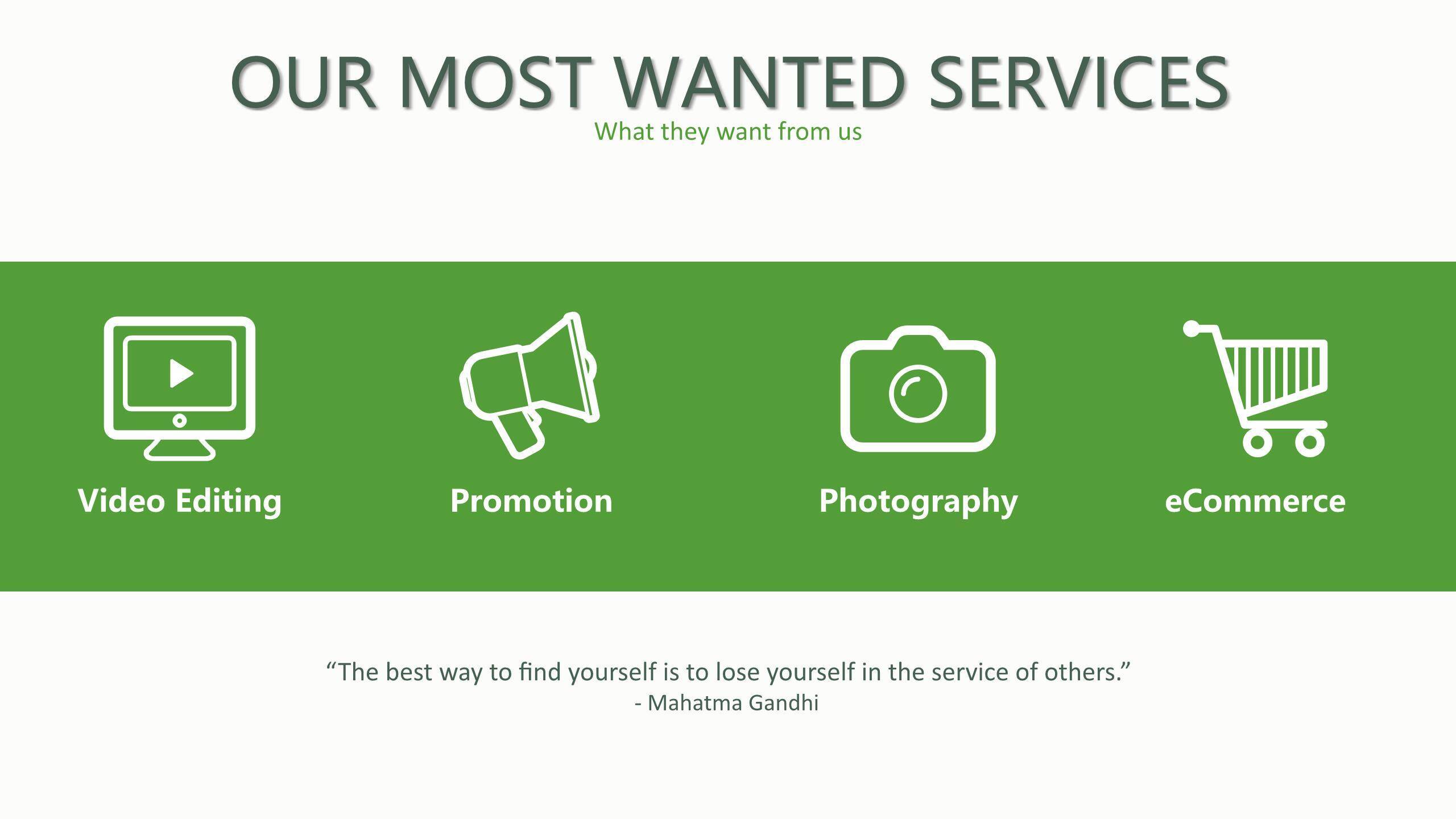 绿色简约线条PPT图表模板9