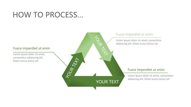 绿色三项关系PPT图表模板(1)9