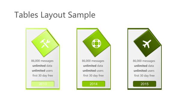绿色三项关系PPT图表模板(1)2