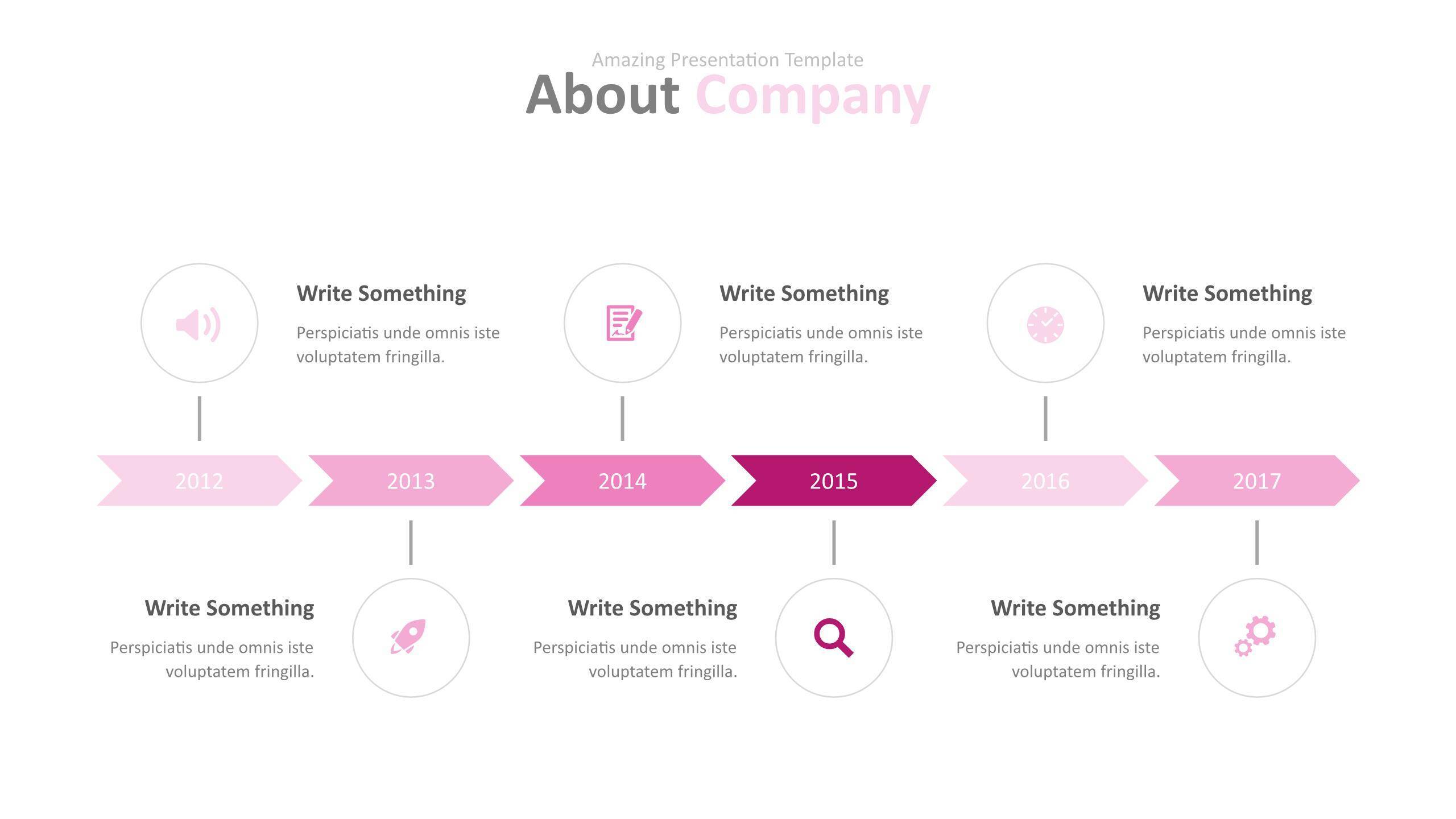 玫红色系商务PPT图表模板(1)1