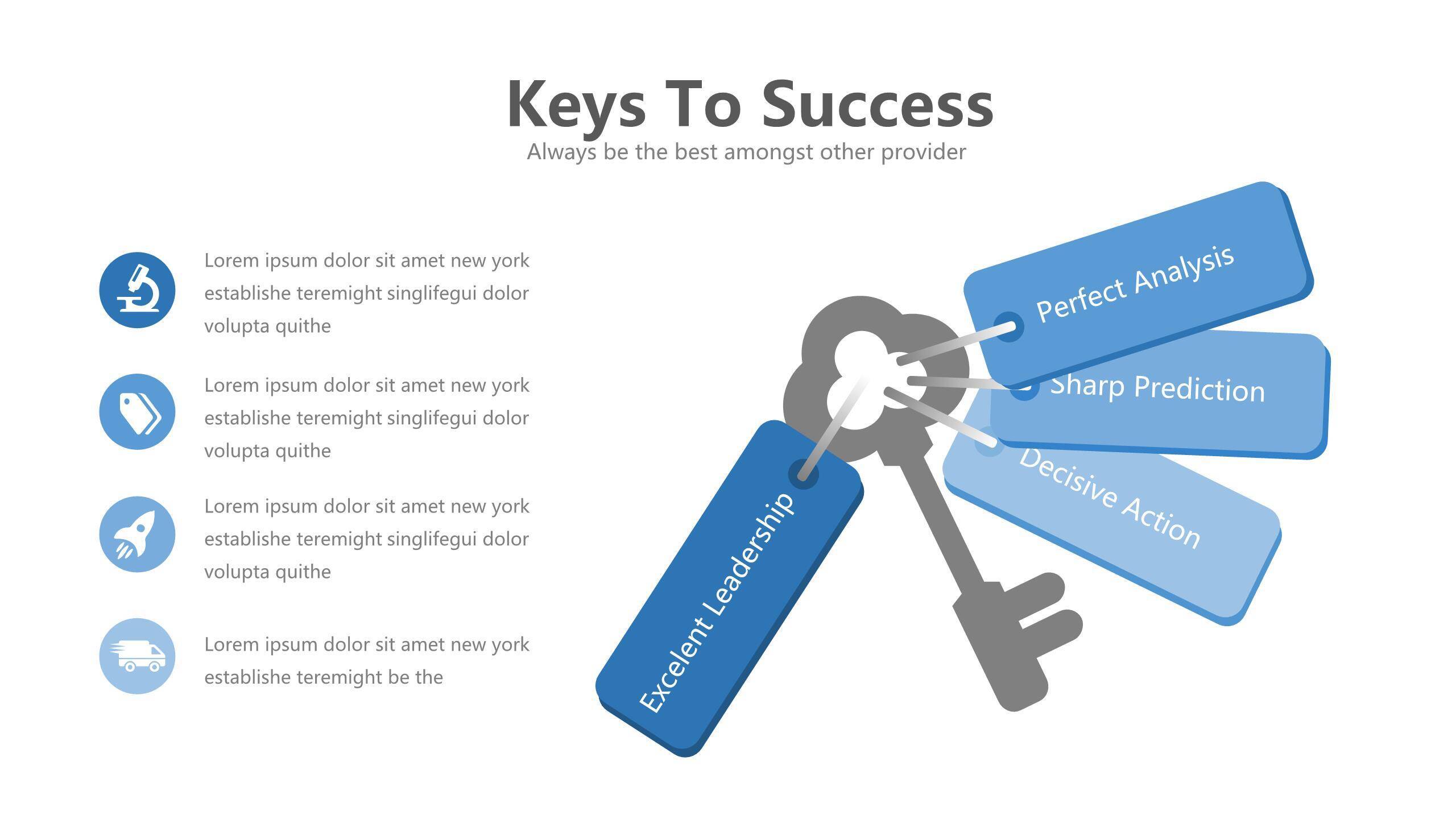 浅蓝色五项并列关系PPT6