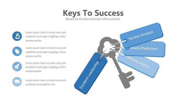 浅蓝色五项并列关系PPT6