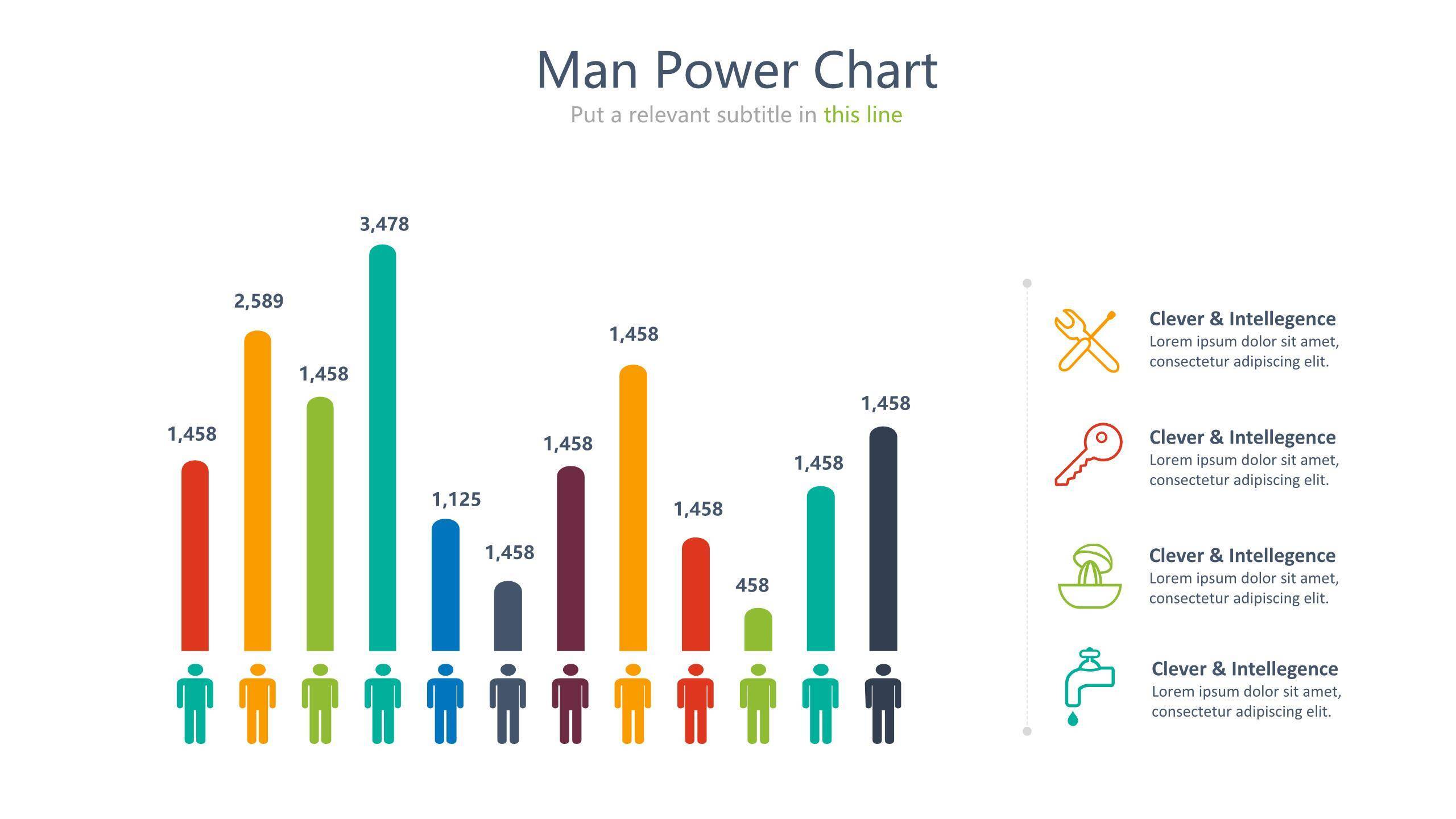 数据折线图PPT图表模板3