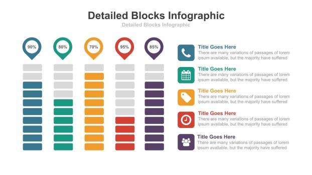 数据折线图PPT图表模板6