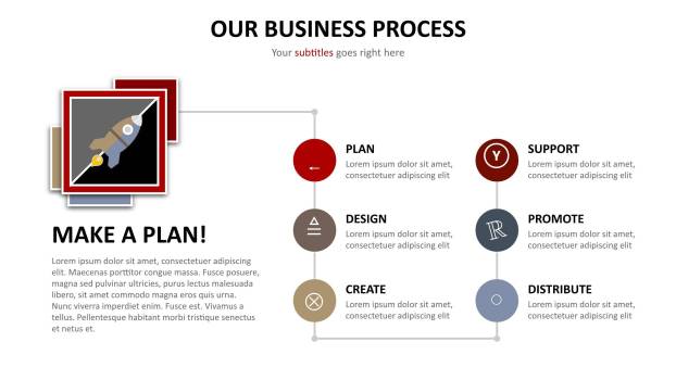 新闻纸PPT图表模板1