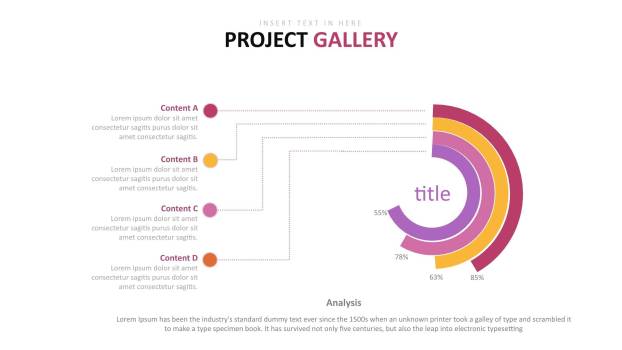 紫色可视化商务图表模板9