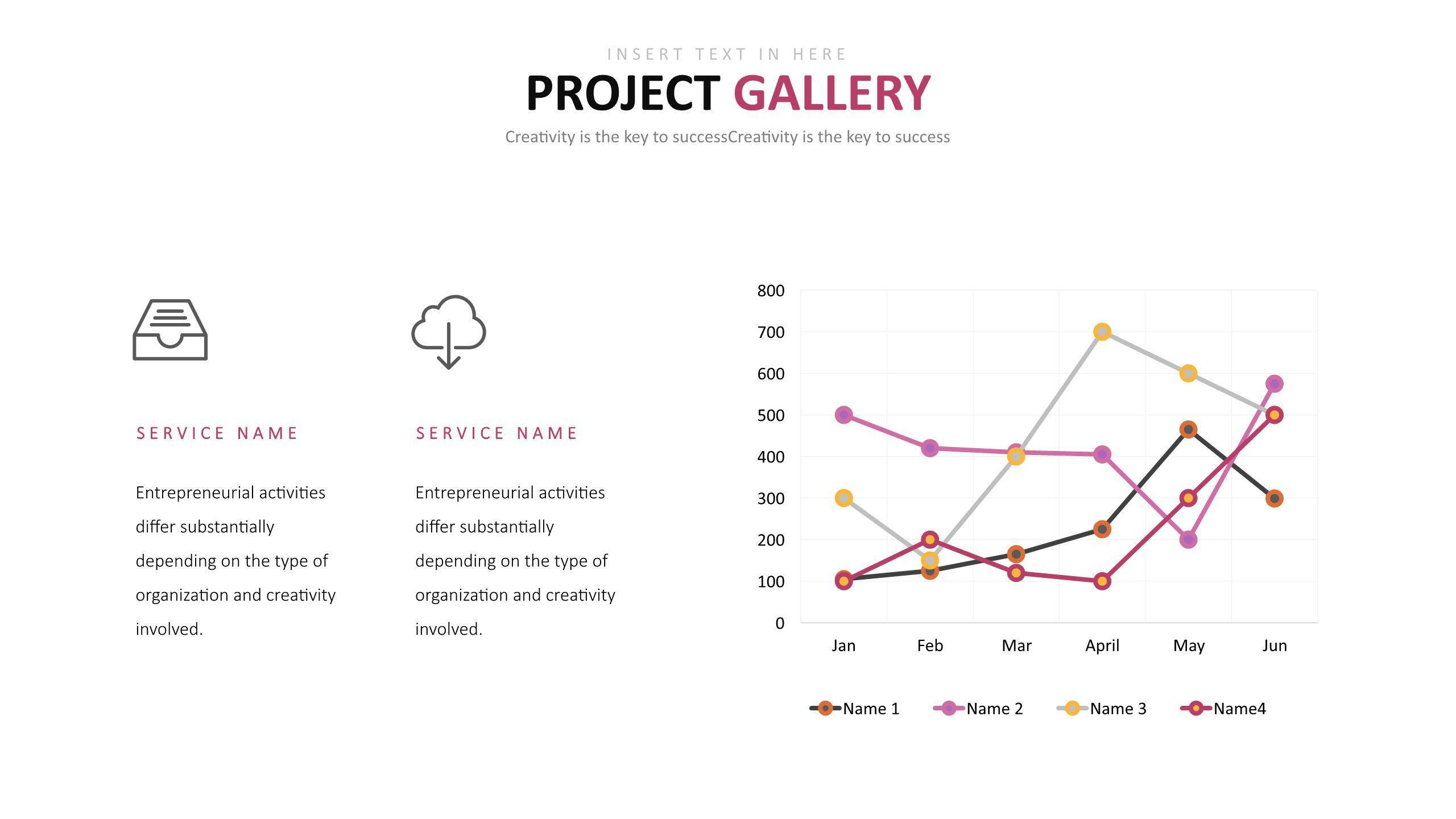 紫色可视化商务图表模板5