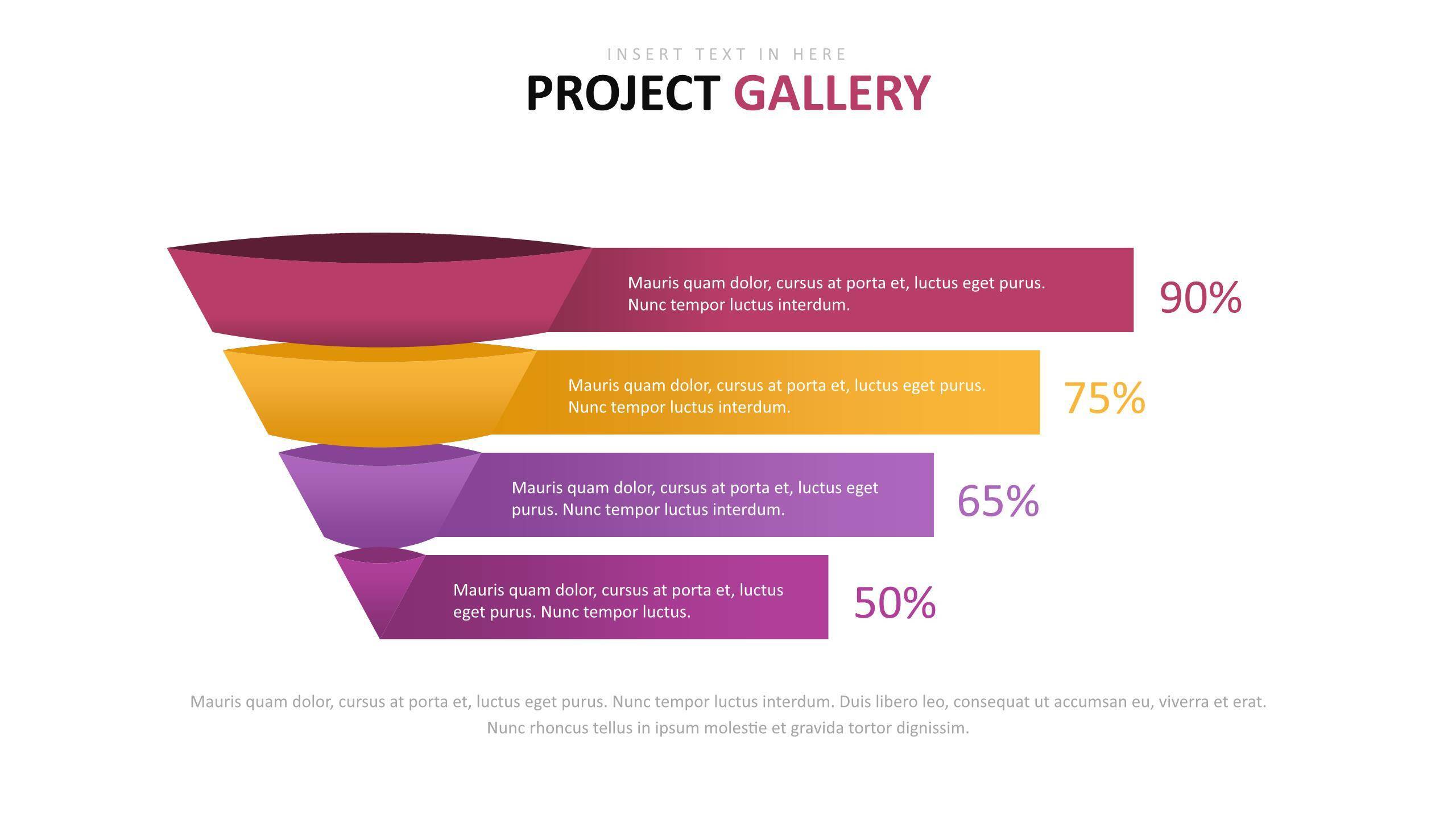 紫色可视化商务图表模板7