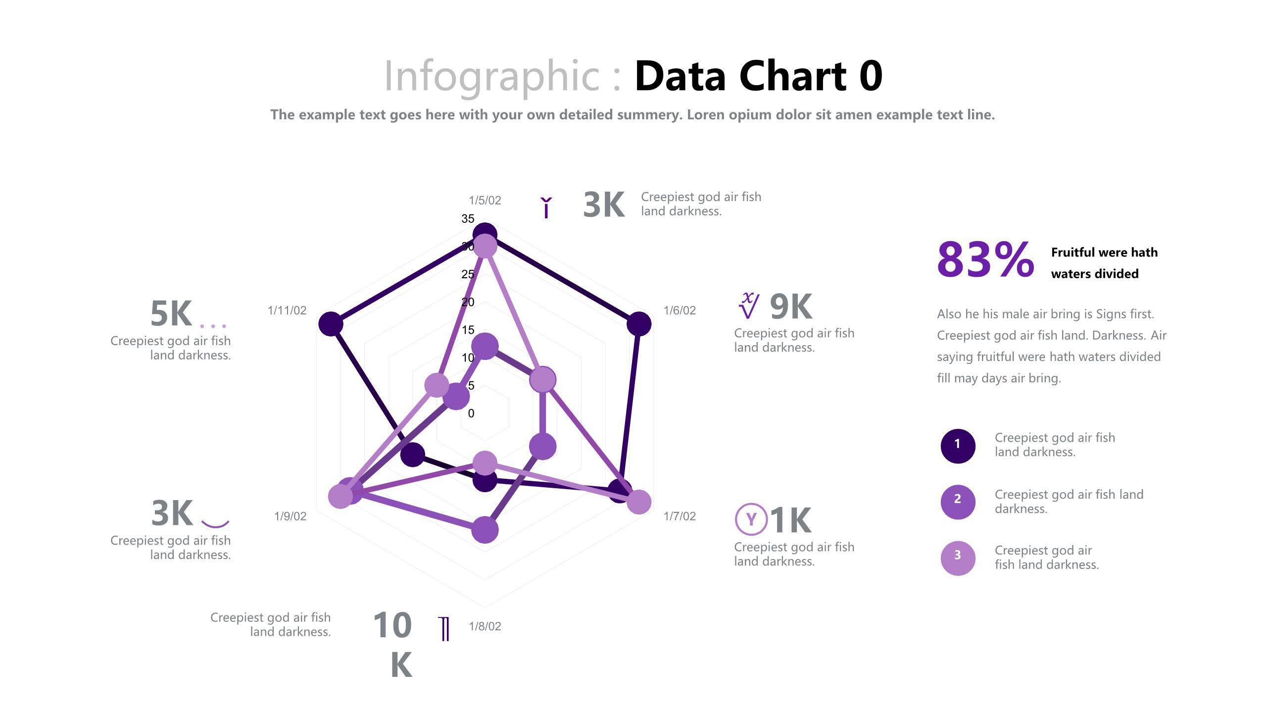 紫色商务对比关系PPT图表7
