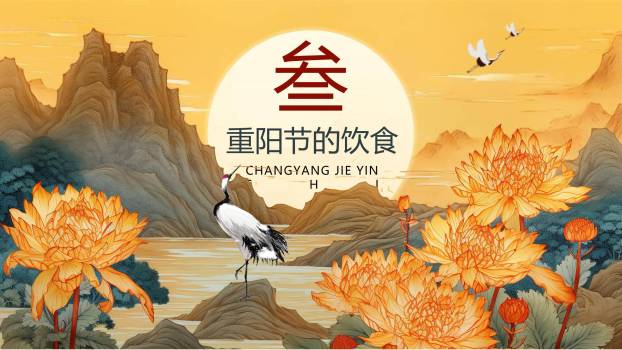 重阳节文化介绍中国风PPT模板6