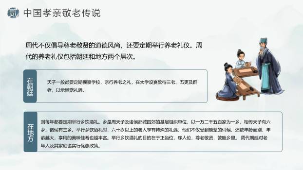 重阳节国学课堂中国风PPT模板8