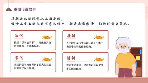 重阳节家庭德育温馨PPT模板4