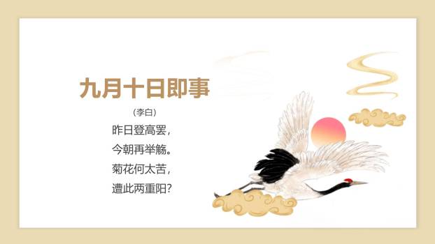 橙色国潮重阳习俗介绍PPT模板8