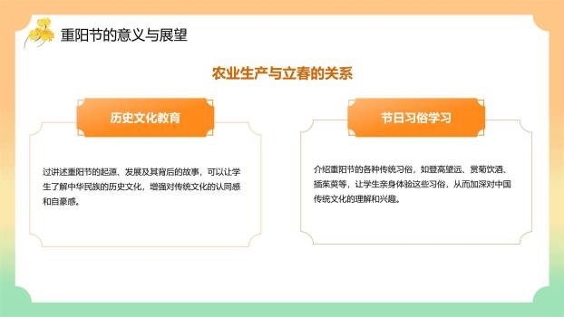 橙色国风重阳文化介绍PPT模板7