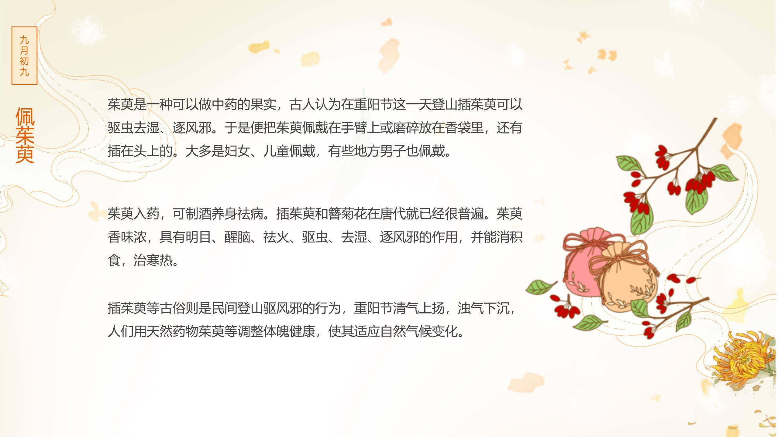 金色简约重阳节日宣传PPT模板9