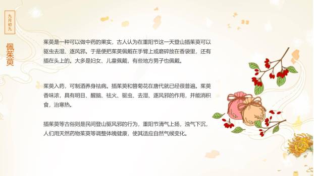 金色简约重阳节日宣传PPT模板9