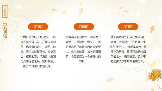 金色简约重阳节日宣传PPT模板3