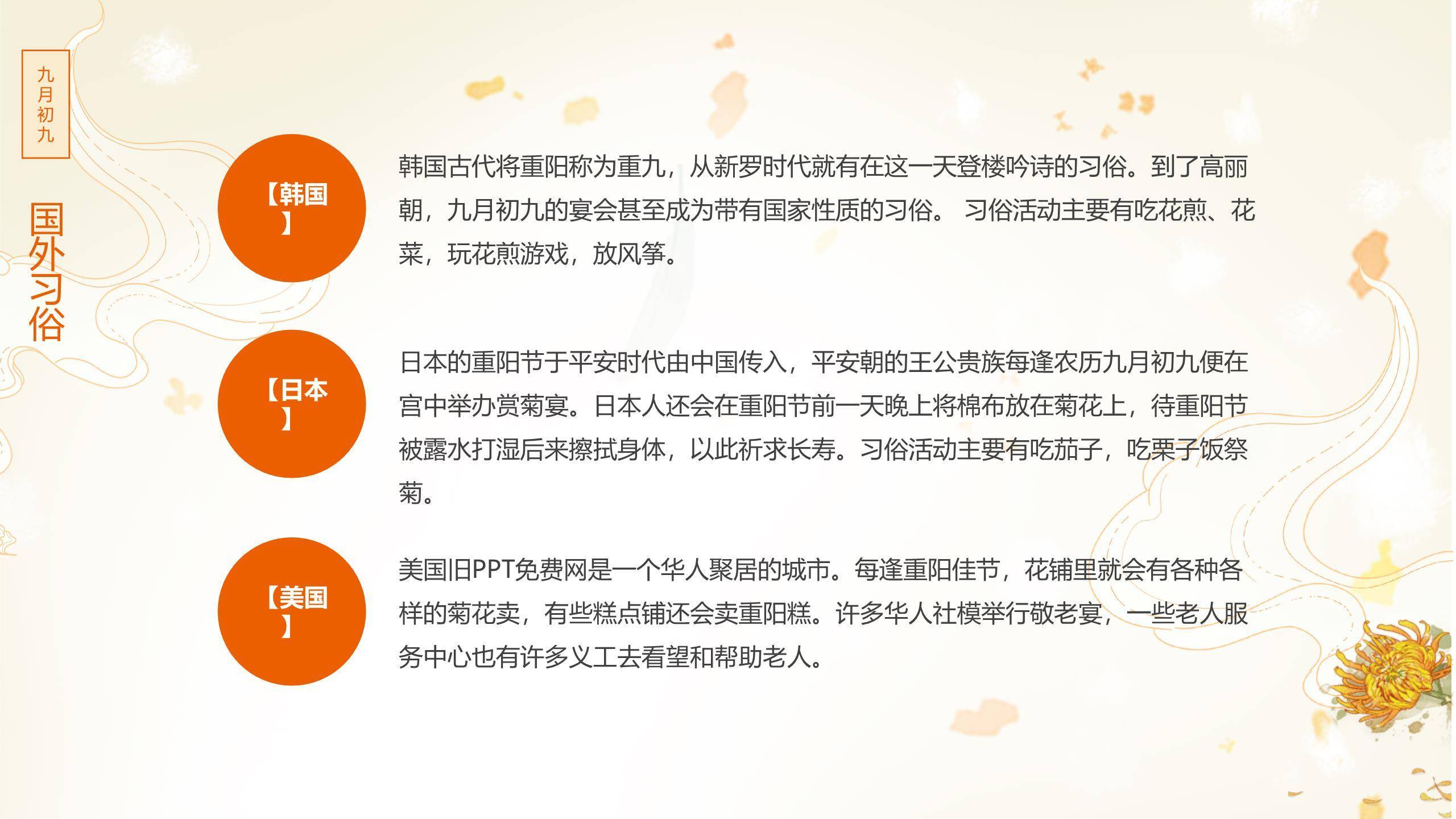 金色简约重阳节日宣传PPT模板5