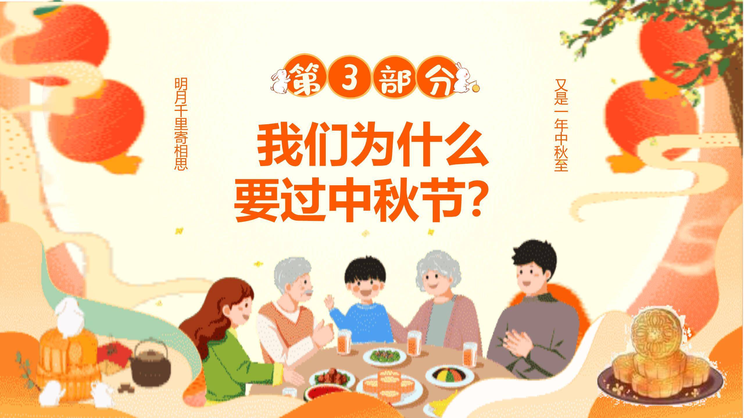 中秋节领导慰问经典商务PPT模板1