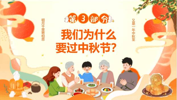 中秋节领导慰问经典商务PPT模板1