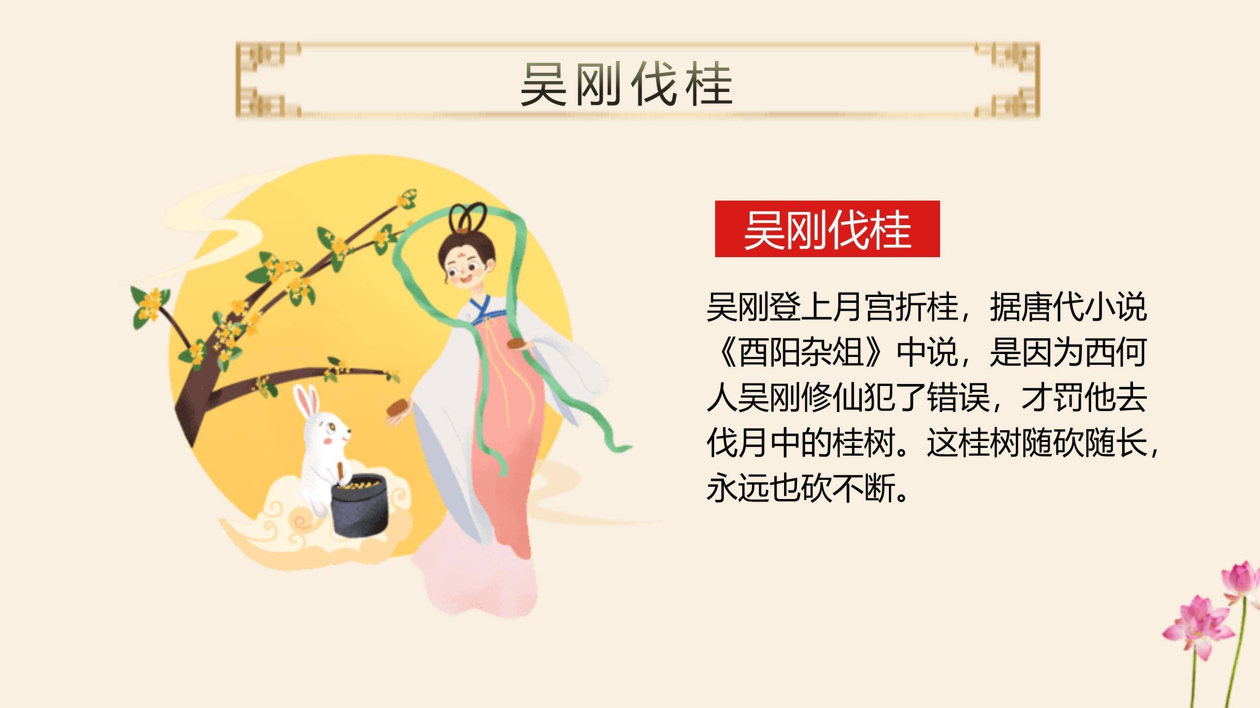 中秋节传统文化课中国风PPT模板3