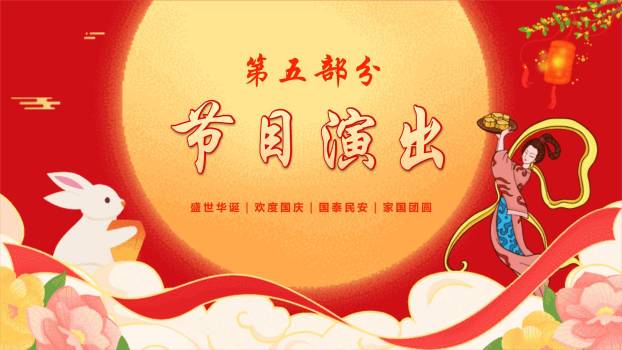 企业双节晚会喜庆中国风PPT模板6