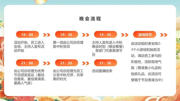 中秋国庆双节宣传卡通PPT模板6