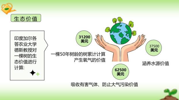 植树节亲子活动手绘PPT模板5