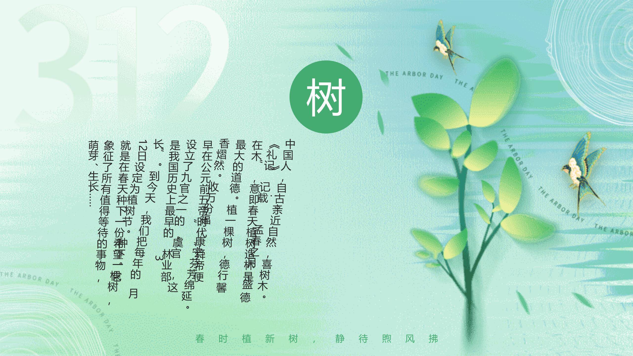 植树节幼儿园方案卡通PPT模板9