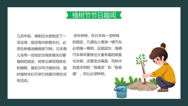 植树节环保教育夜景观PPT模板9