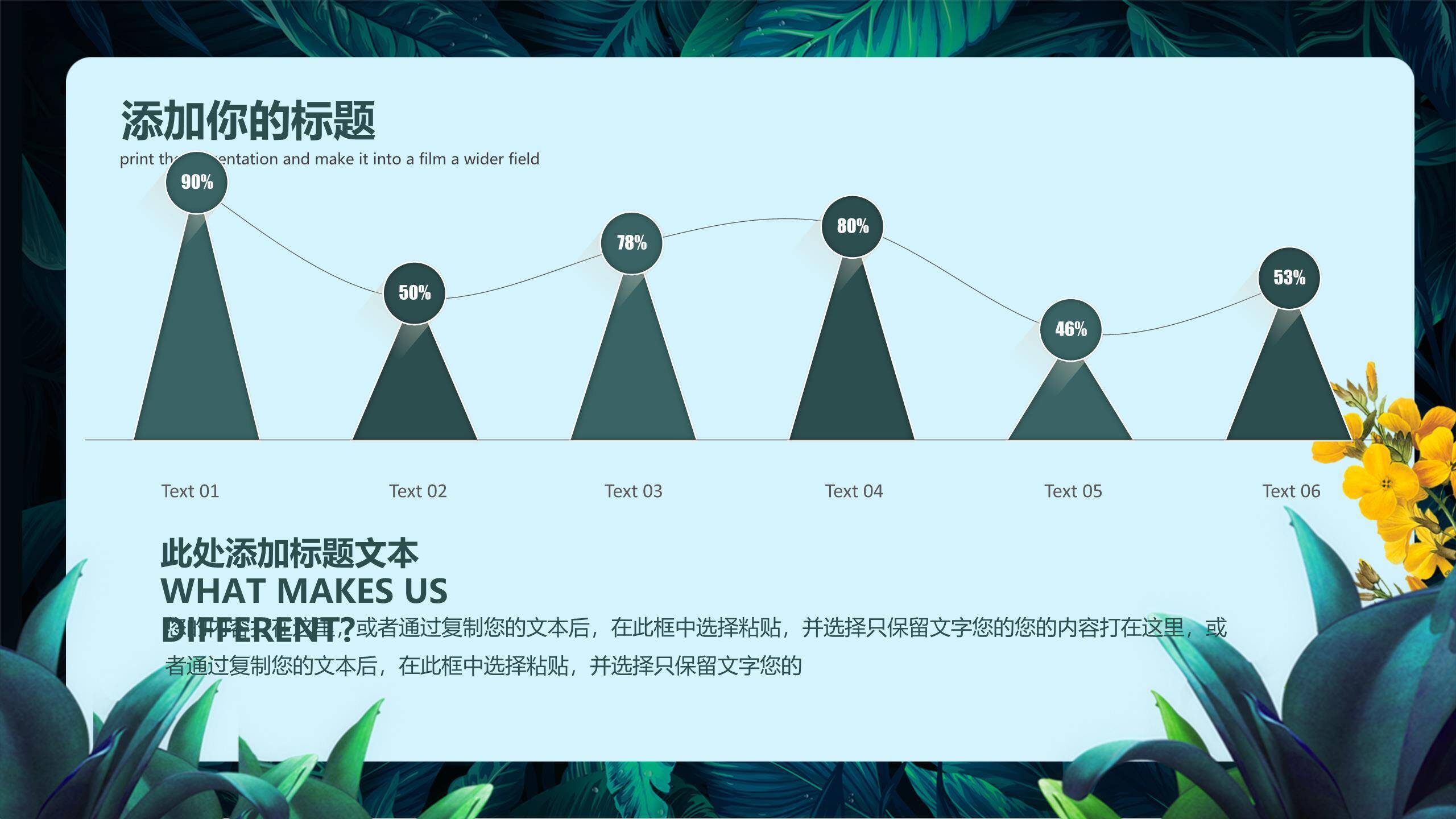 植树节活动总结自然风PPT模板7