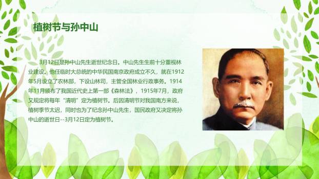 植树节环保倡议手绘PPT模板8