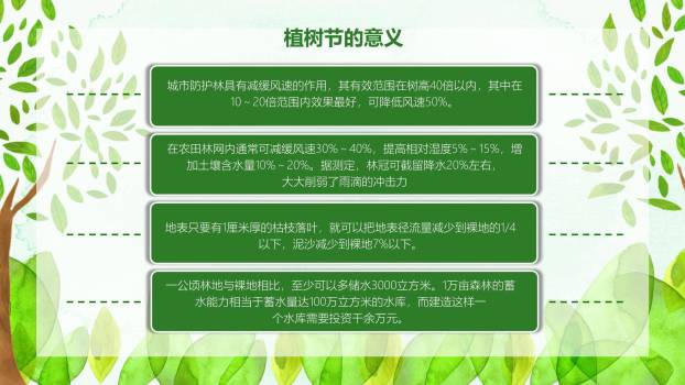 植树节环保倡议手绘PPT模板4
