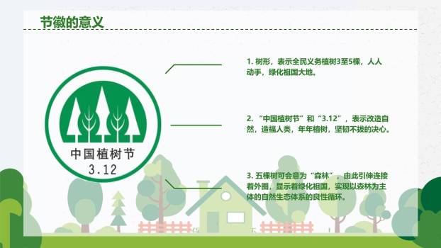 植树节儿童活动纸艺PPT模板2