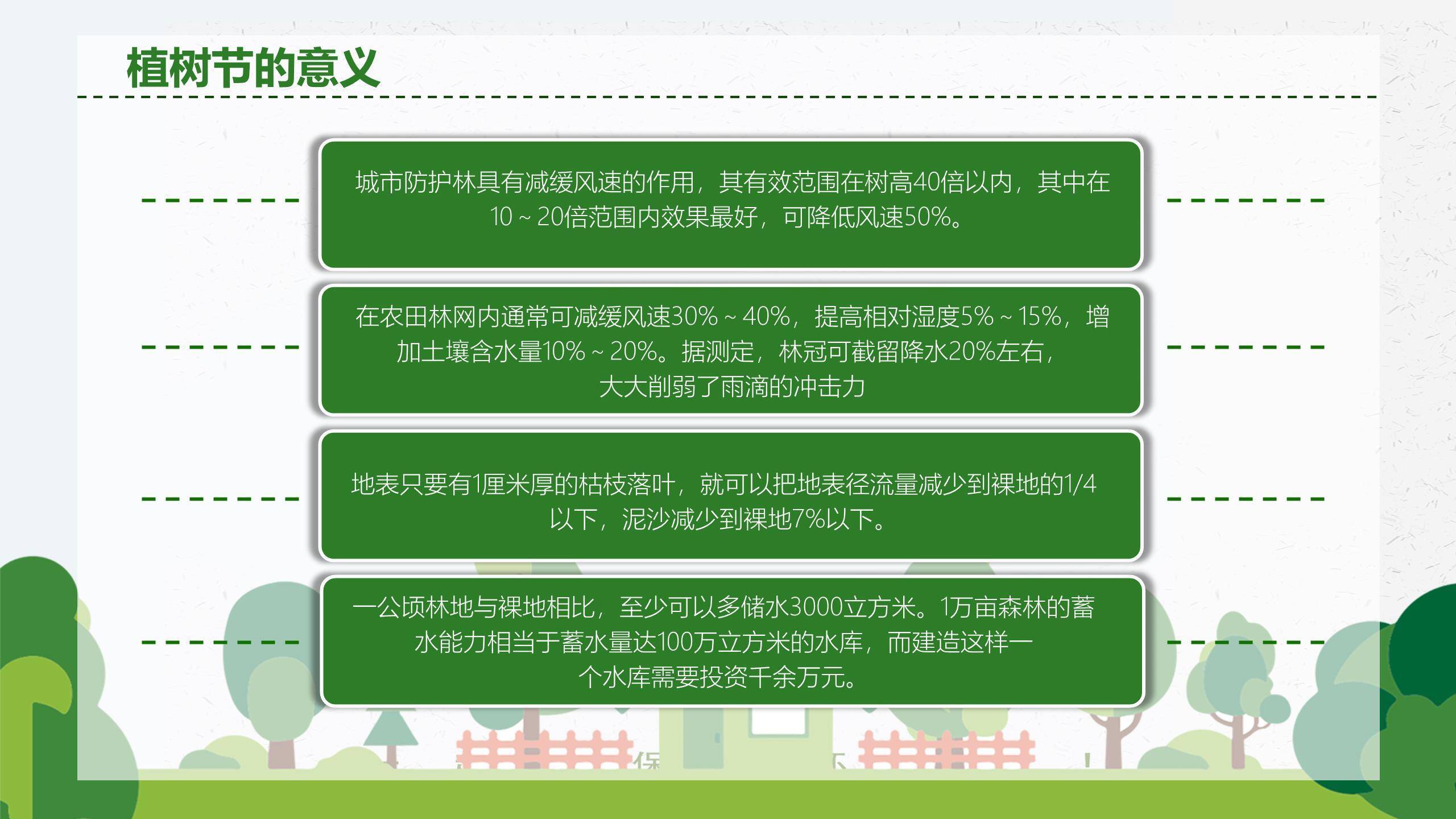 植树节儿童活动纸艺PPT模板4