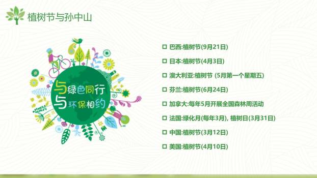 植树节幼儿教育卡通PPT模板5