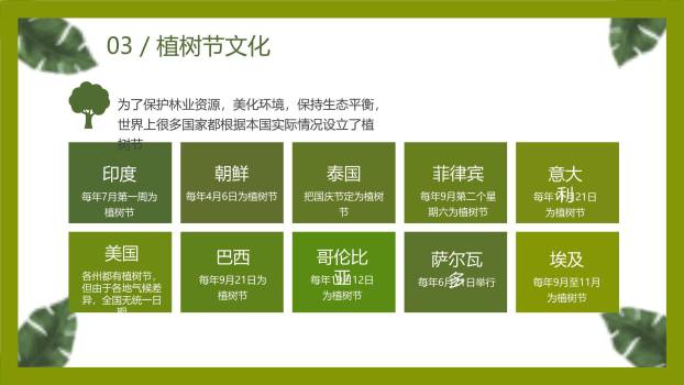 植树节主题班会卡通PPT模板9