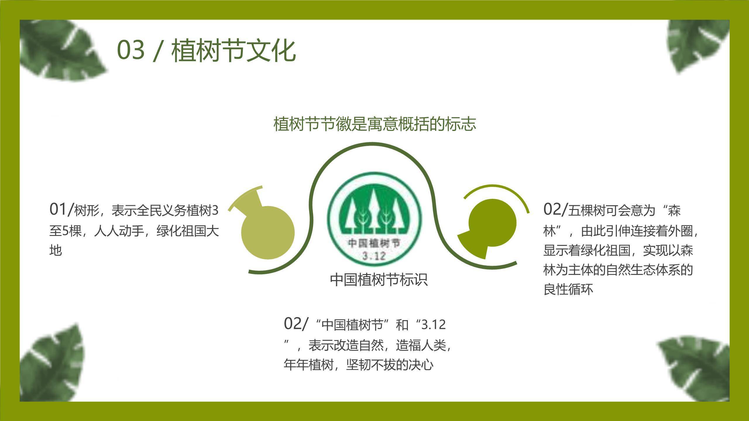 植树节主题班会卡通PPT模板5