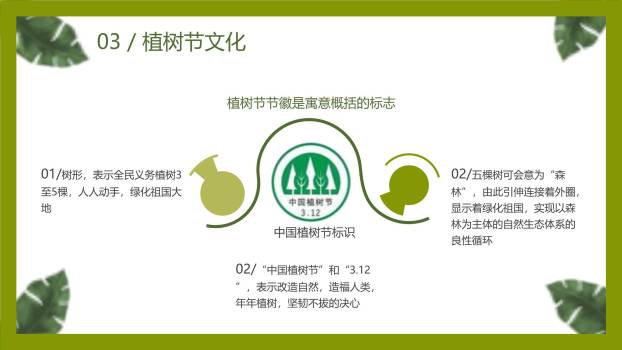 植树节主题班会卡通PPT模板5