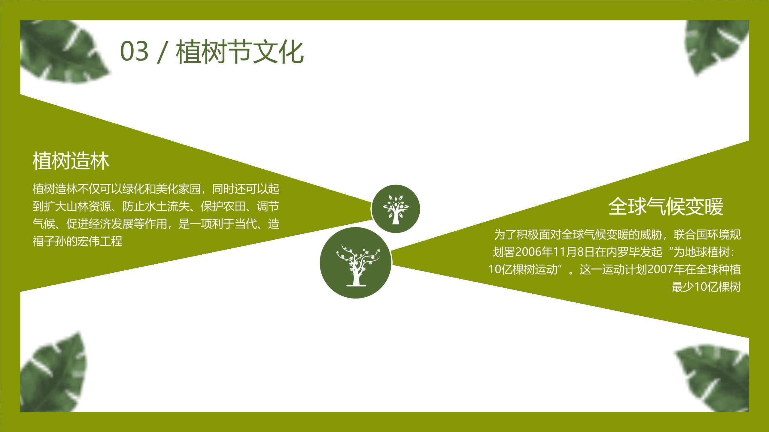 植树节主题班会卡通PPT模板6