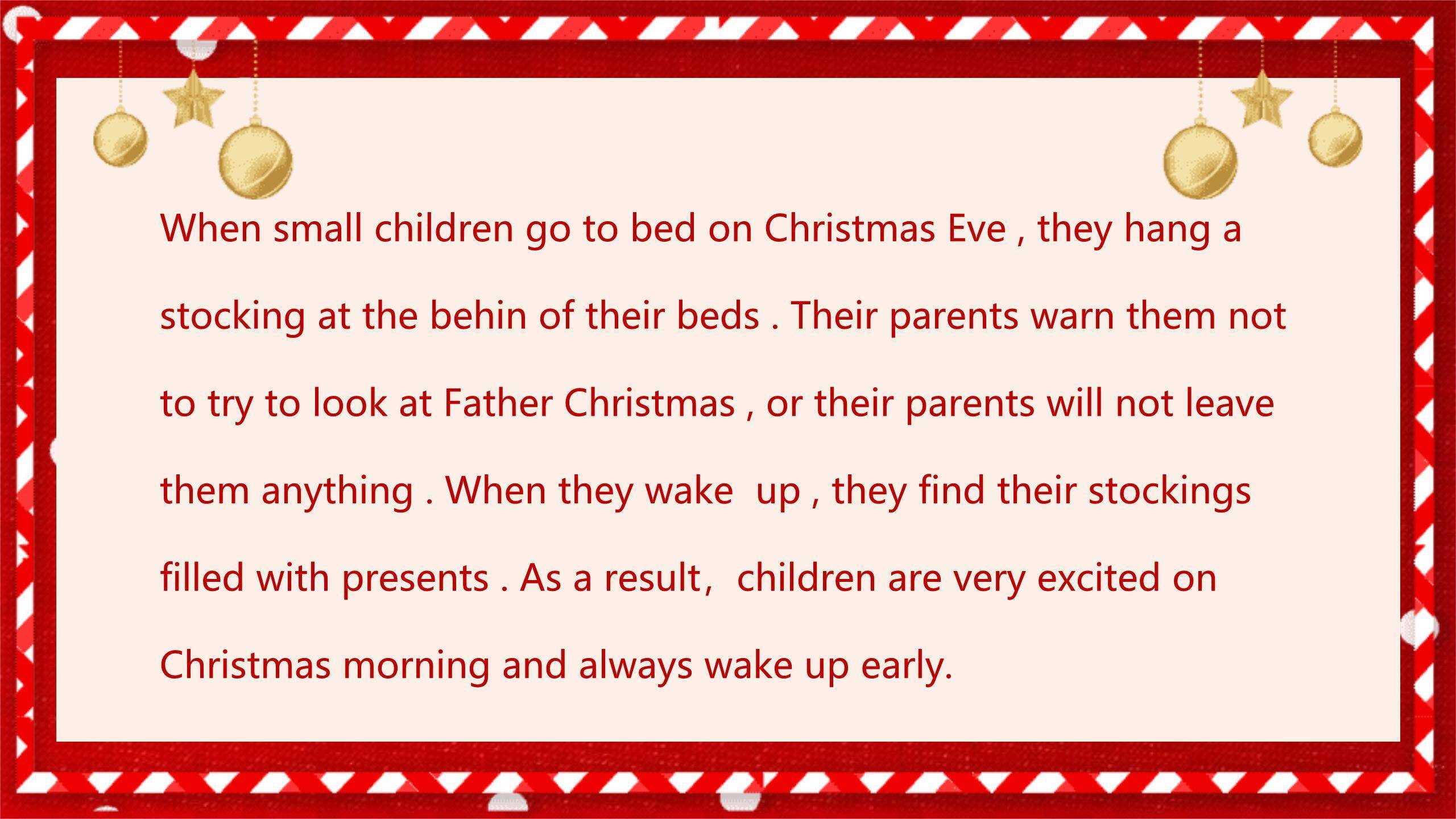 圣诞节手绘水彩驯鹿贺卡PPT模板7