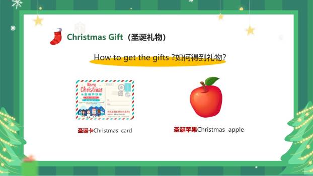 圣诞节房屋造型英语课件PPT模板9