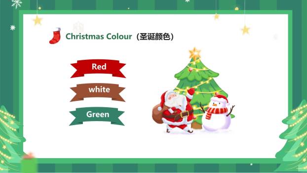 圣诞节房屋造型英语课件PPT模板4