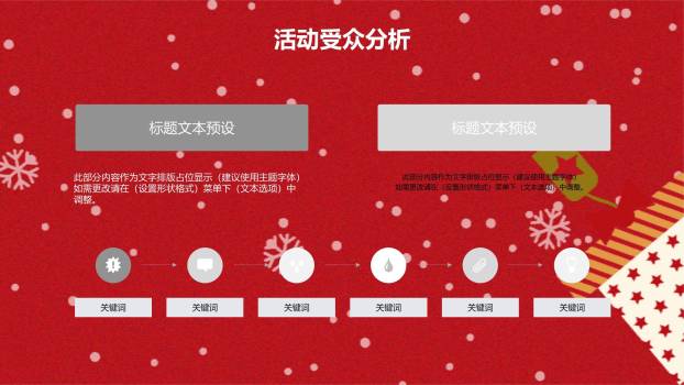 圣诞节卷轴雪人动态祝福PPT模板1