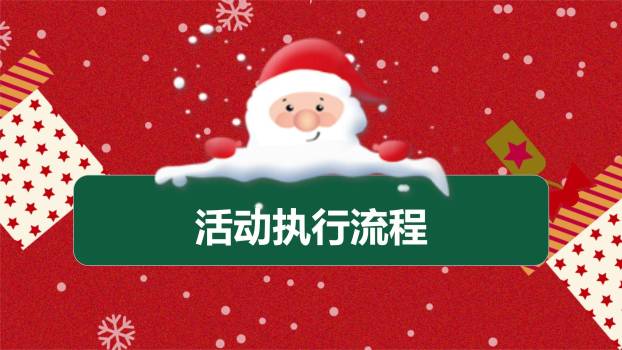 平安夜复古“安”字贺卡PPT模板4