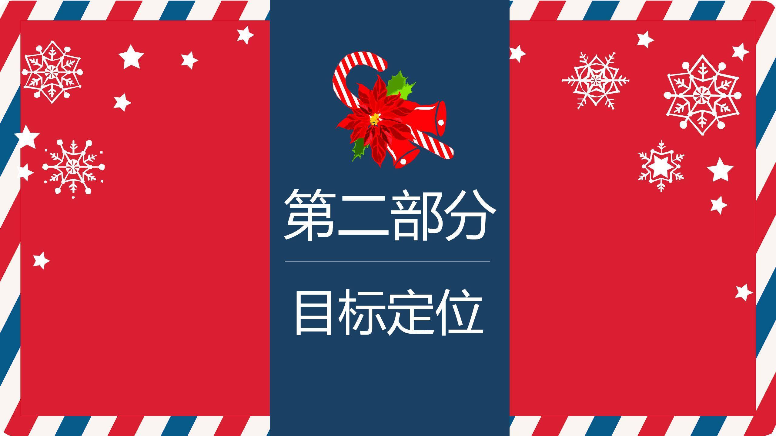 圣诞节经典商务宣传海报PPT模板1