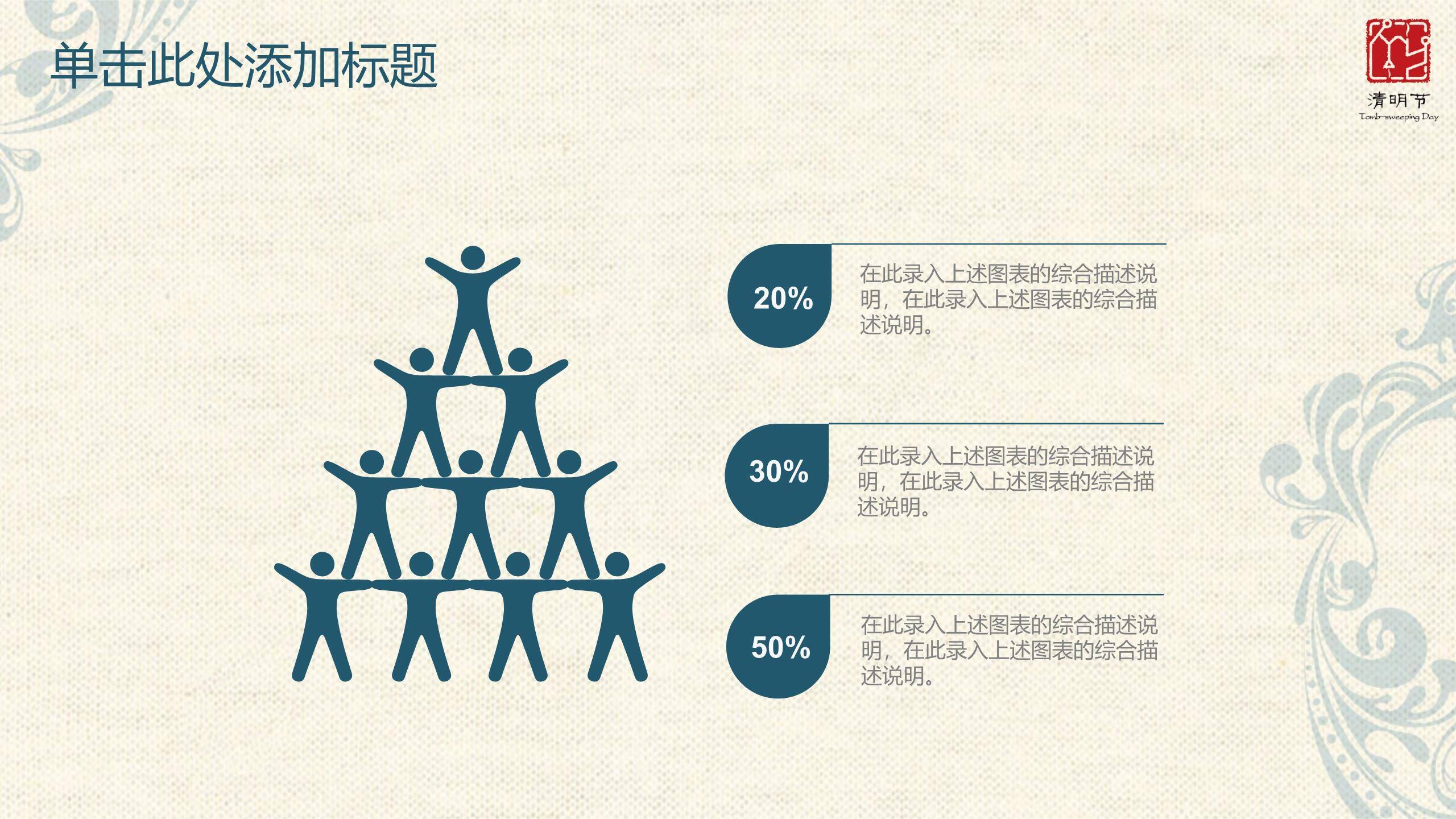 国潮简约清明节活动策划总结PPT模板4