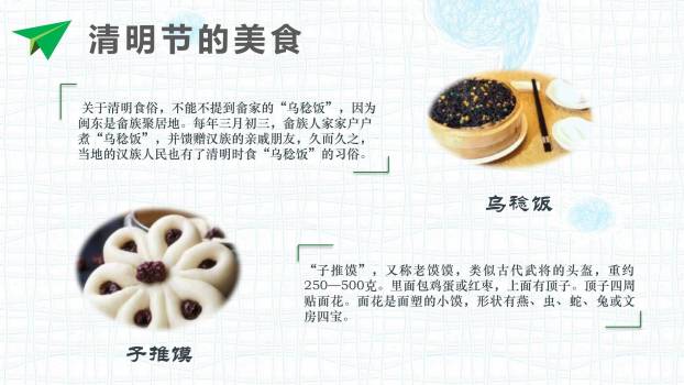 儿童卡通清明节传统文化PPT模板6