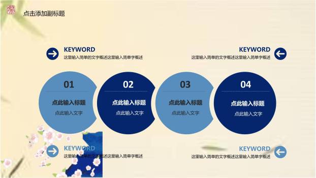 水彩国风清明节祭祖PPT模板1