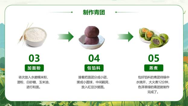 卡通童趣清明节幼儿园班会PPT模板5